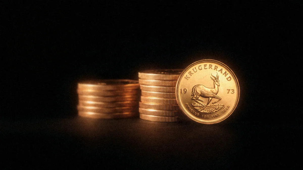 Krugerrand stacks