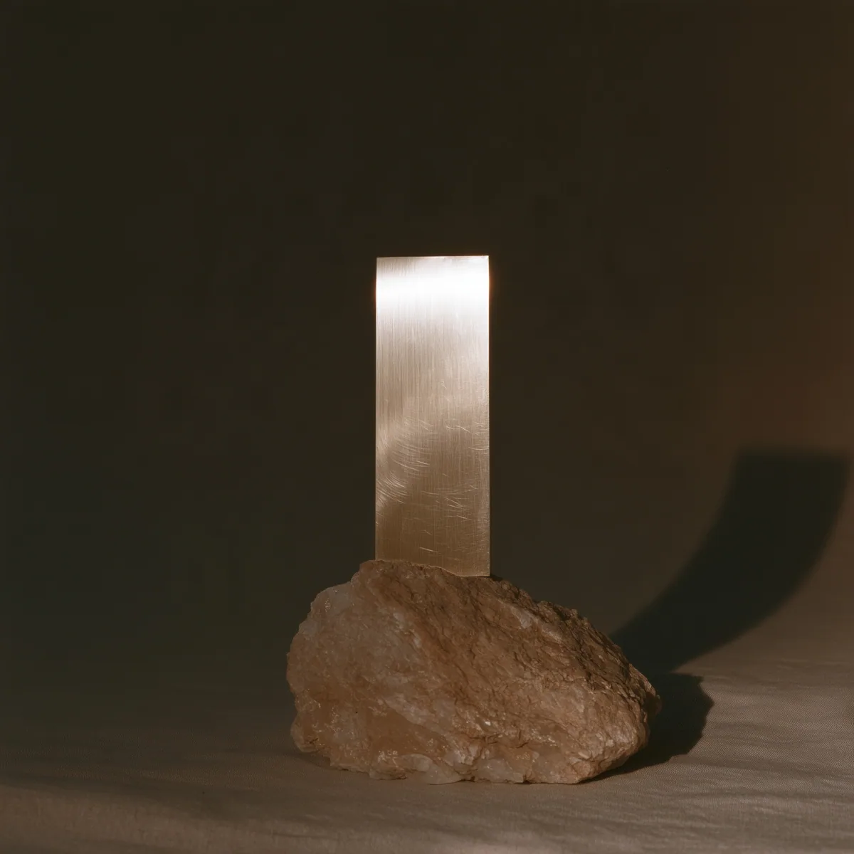 Metal card in ore